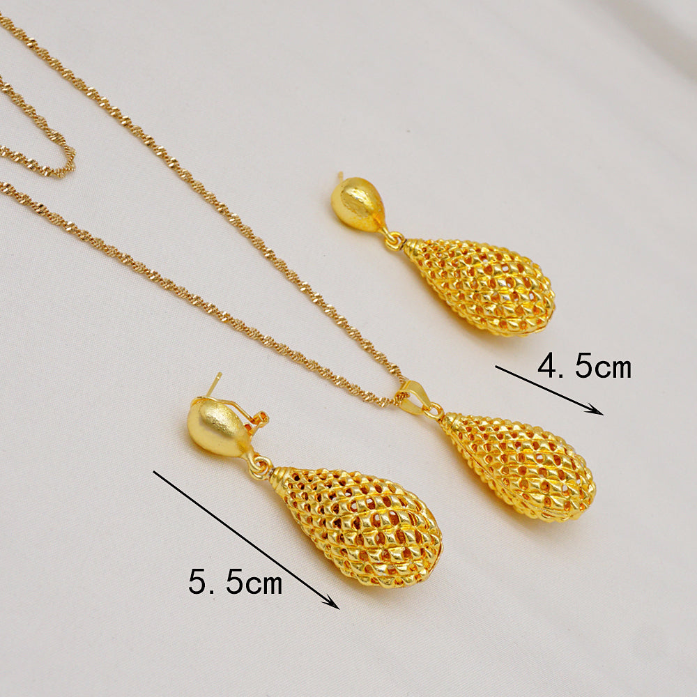 Chain Pendant with Earring