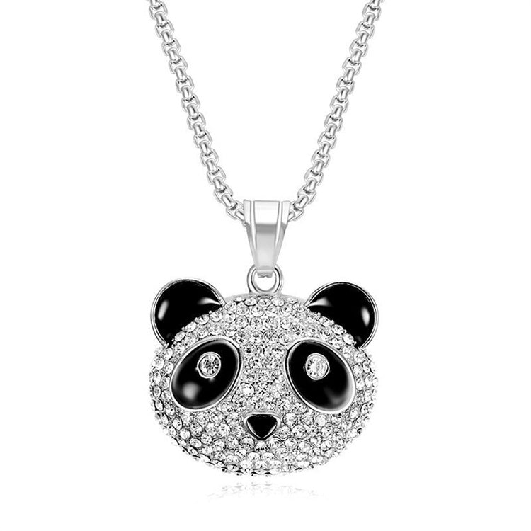 Rhinestone Pendant Panda Chain