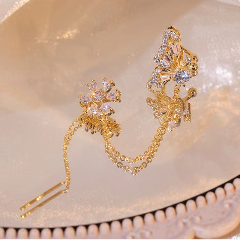 Butterfly Tassel Ear Cuff