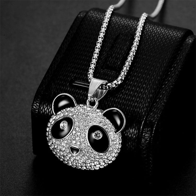 Rhinestone Pendant Panda Chain