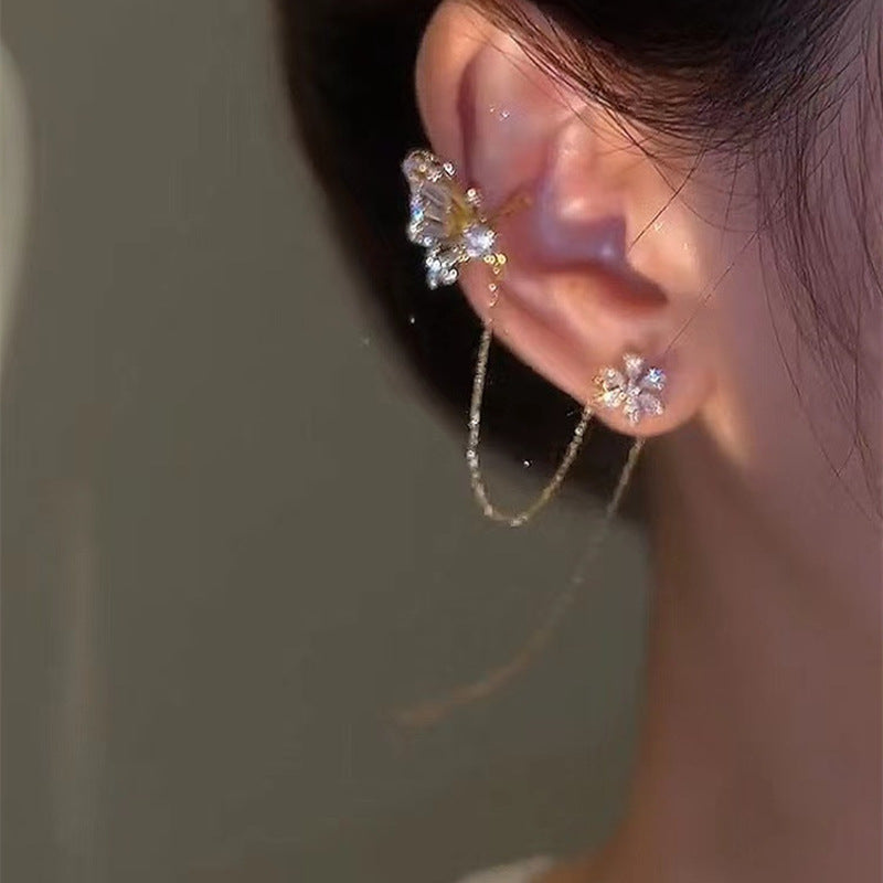 Butterfly Tassel Ear Cuff