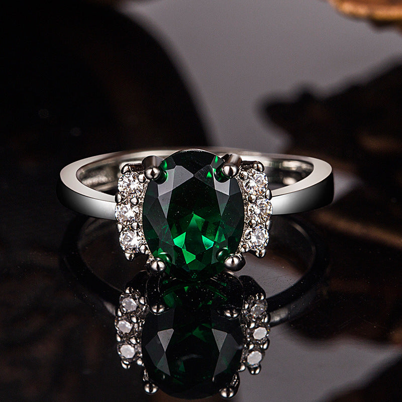 Amethyst Citrine Topaz Birthstone Solitaire ring