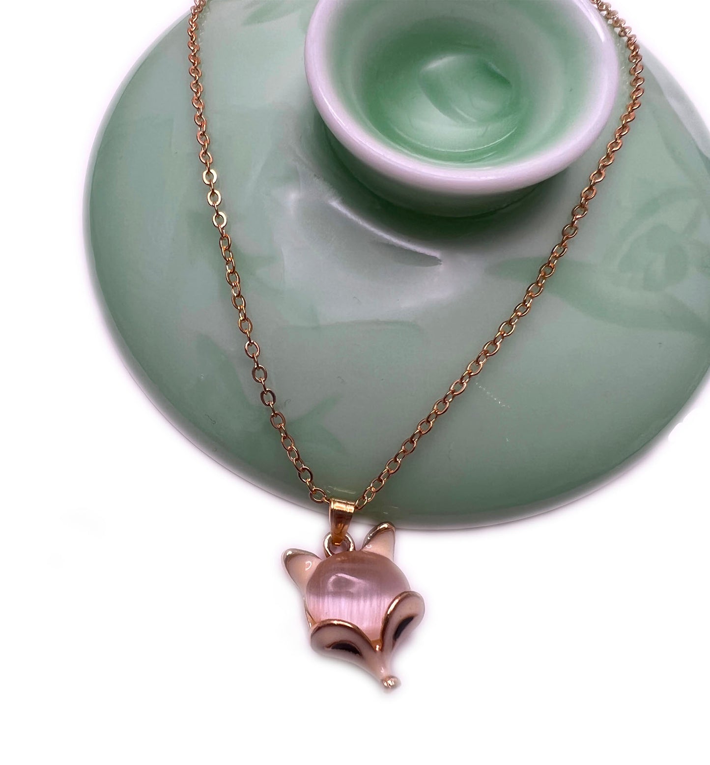 Foxy Pendent Necklace-Gold