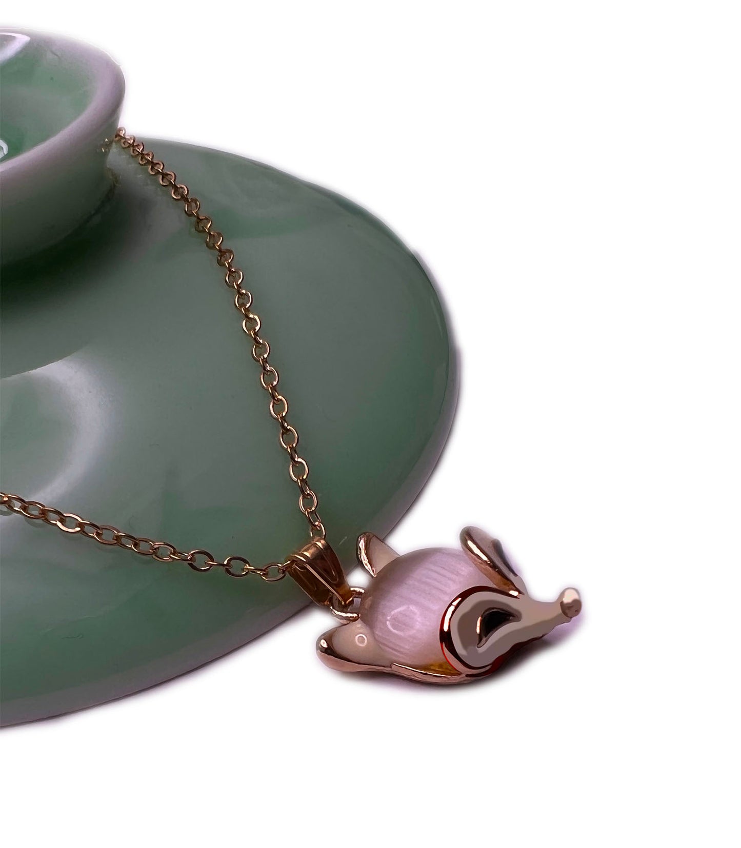 Foxy Pendent Necklace-Gold