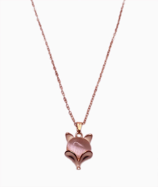 Foxy Pendent Necklace-Gold