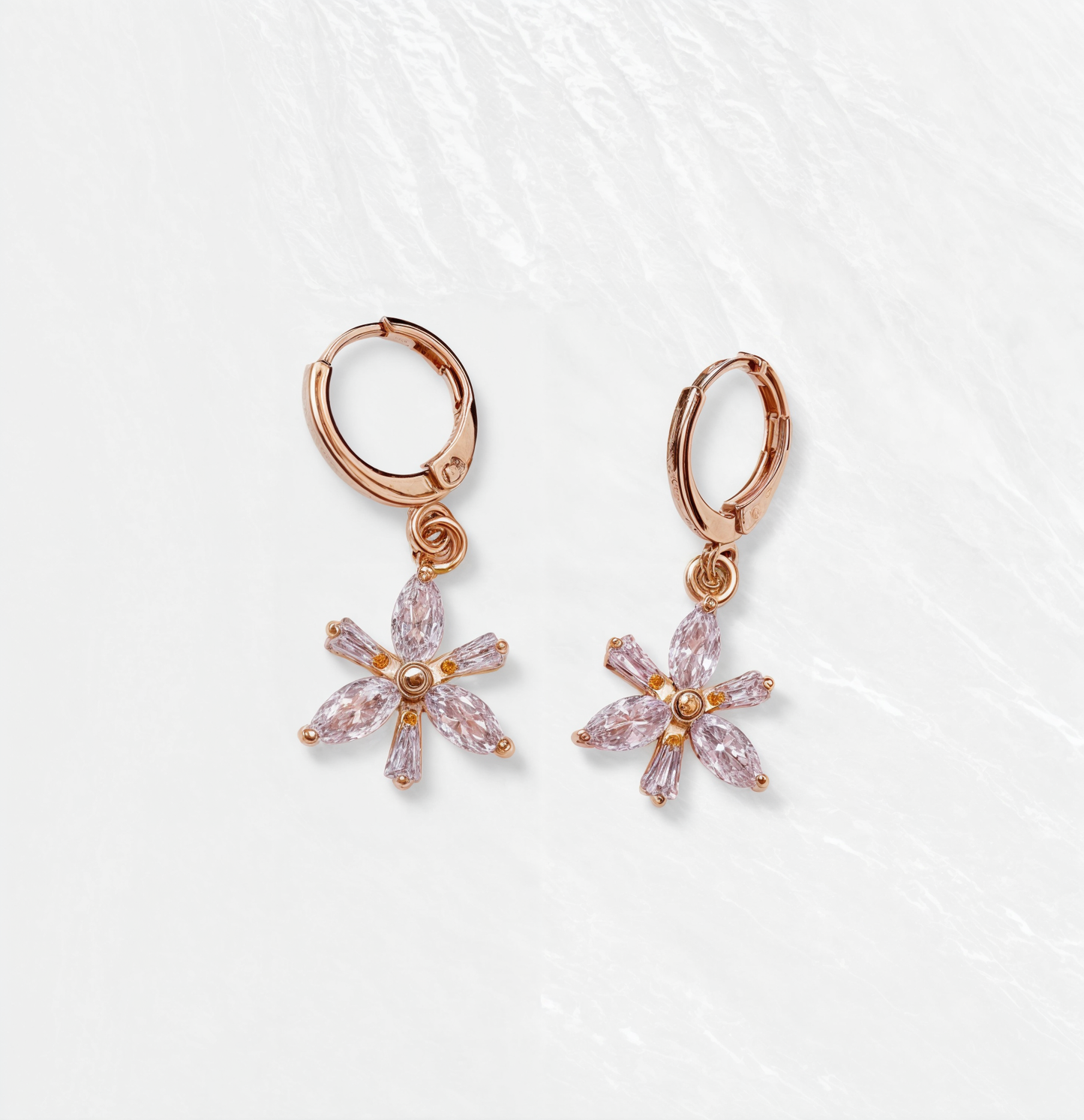 Crystal Flower Bridal-Unique Shine Earring