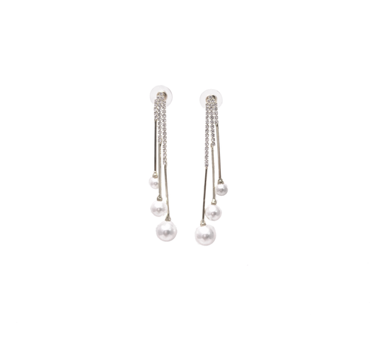 Pearl Tassel Long Earring S925 Sterling Silver